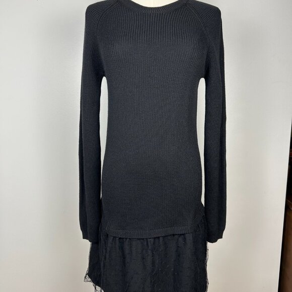 RED Valentino Virgin Wool Mini Dress with Lace Trim Size US Small - Picture 5 of 7